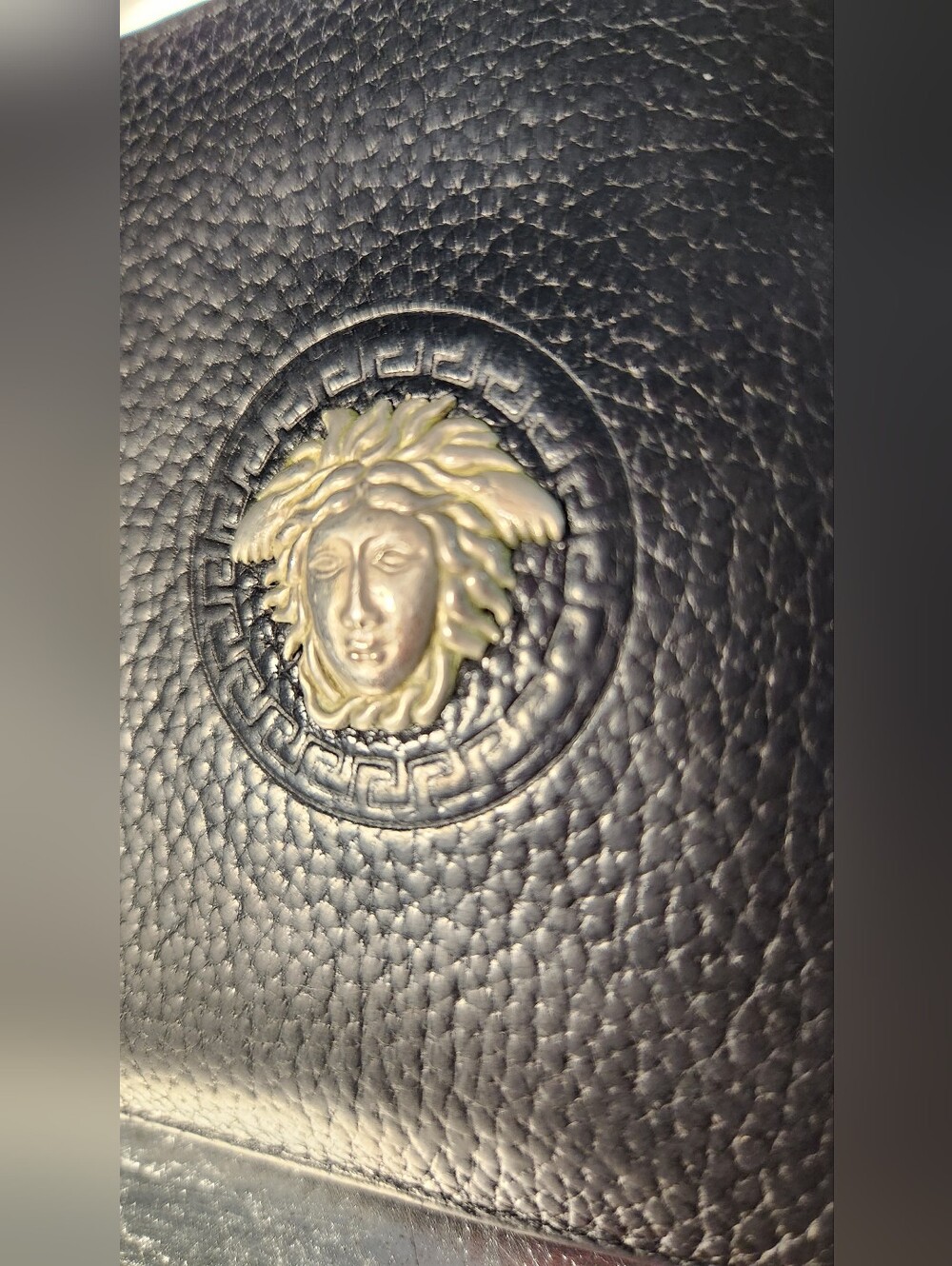 Versace Wallet With Silver Medusa Motif - Picture 6 of 16